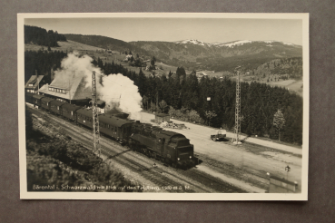 Ansichtskarte AK Bärental im Schwarzwald 1925-1945 Eisenbahn Zug Bahnhof